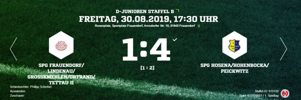 D-Jugend: Nachholspiel in Frauendorf - 1. Spieltag (30.08.2019)