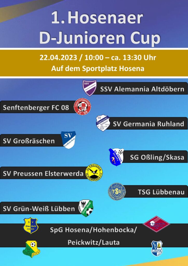 1. Hosenaer D-Junioren Cup 2023