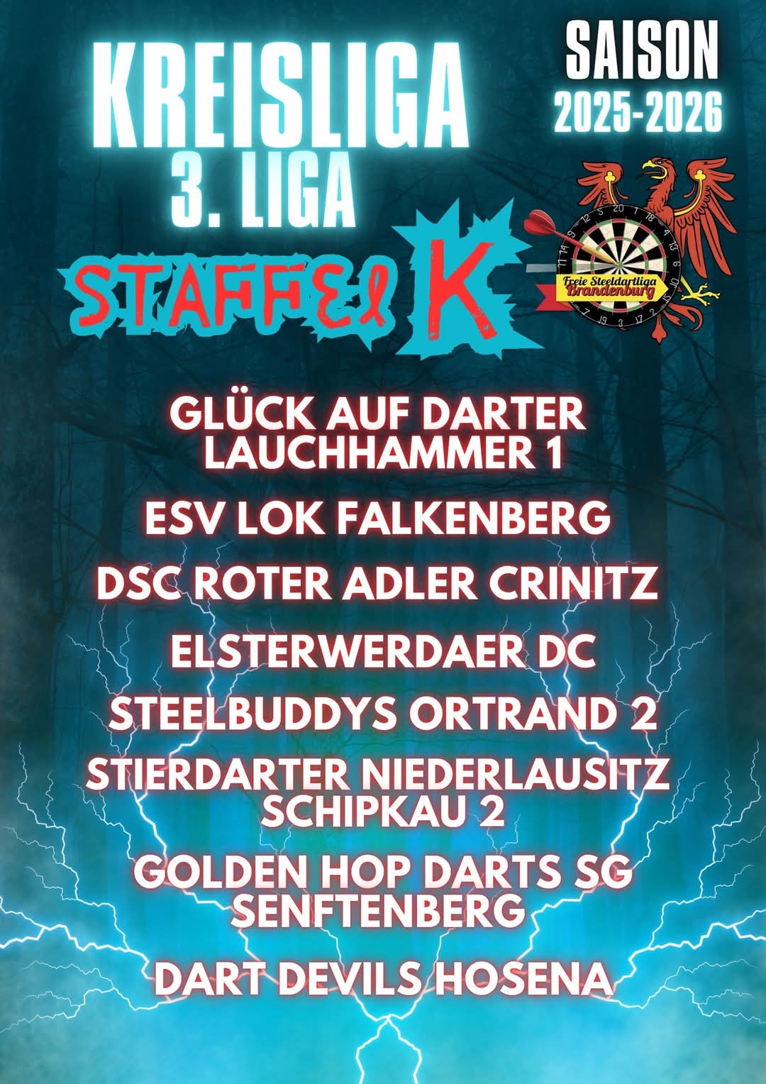 Featured image for “Unsere Darter starten in ihre erste Saison am 12.09.25 um 19:00”